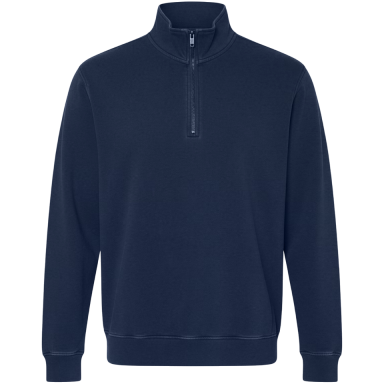Adult Garment Dye Quarter Zip True Navy (GDQZ-100)